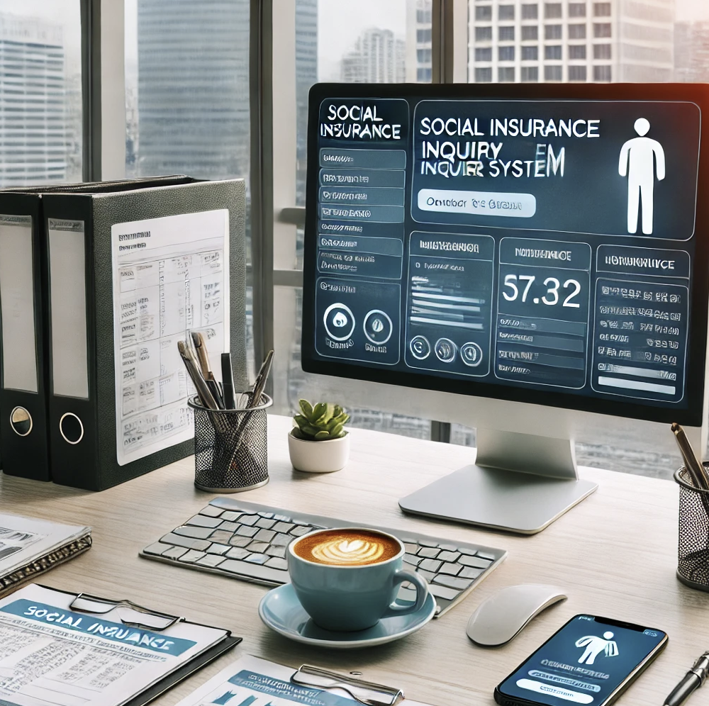 사회보험 관련 업무 처리 중