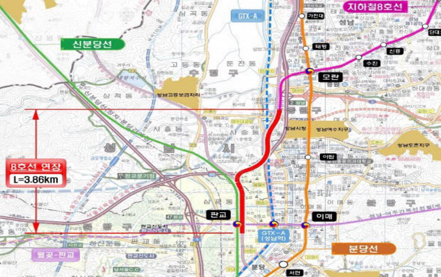 판교-연장-노선