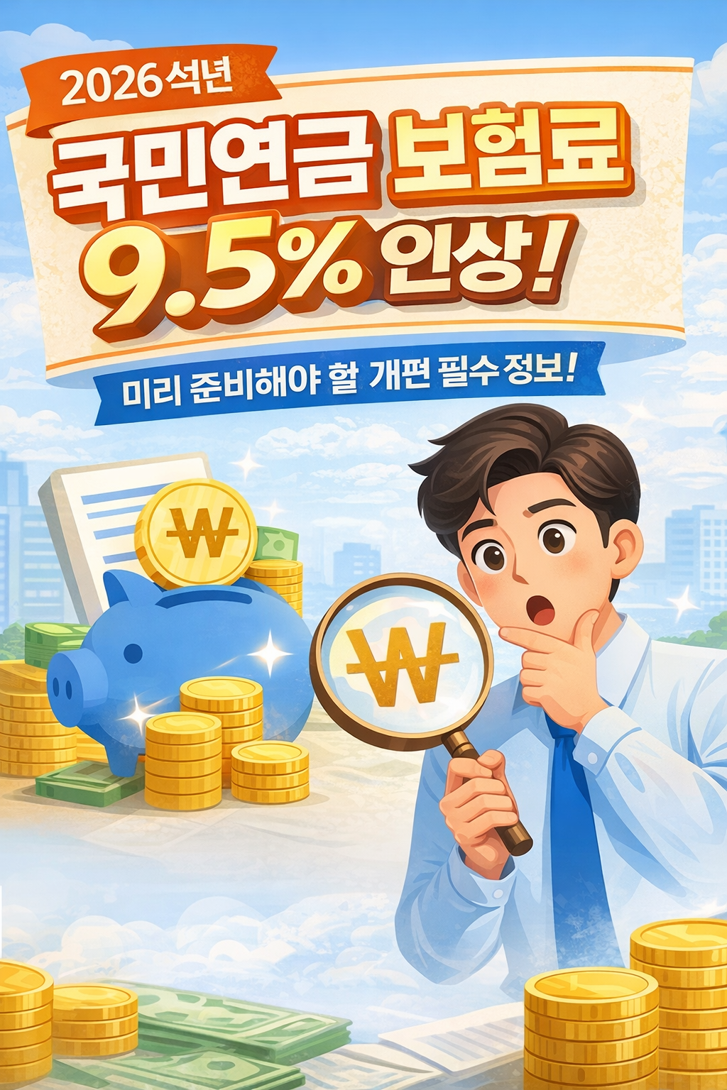 2026 국민연금 보험료율 9.5% 인상