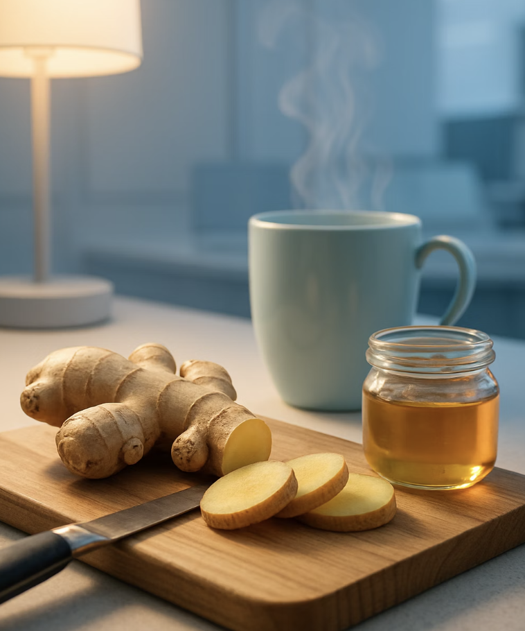 몸을 따뜻하게 데우는 알싸한 위로, 생강차
