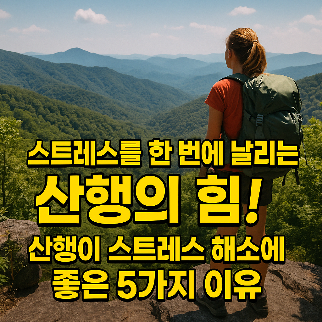 산행이 스트레스 해소에 좋은 5가지 이유
