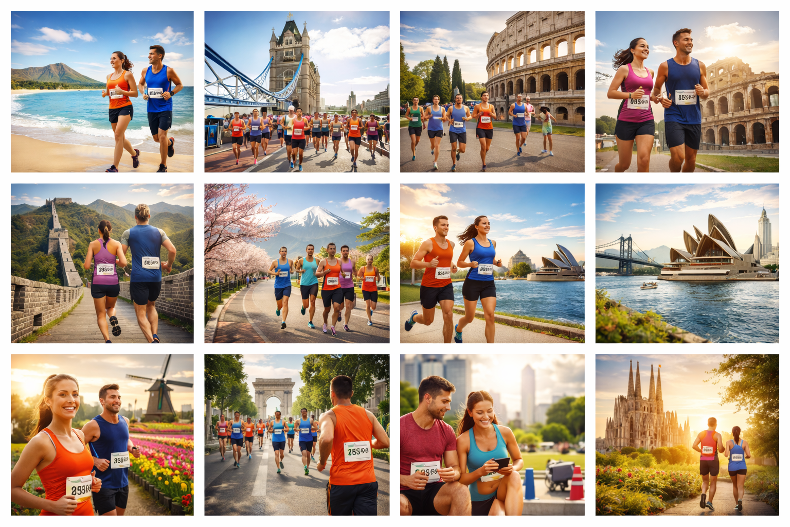 세계 마라톤 여행 (아름다운 코스, 버킷리스트, 해외대회)