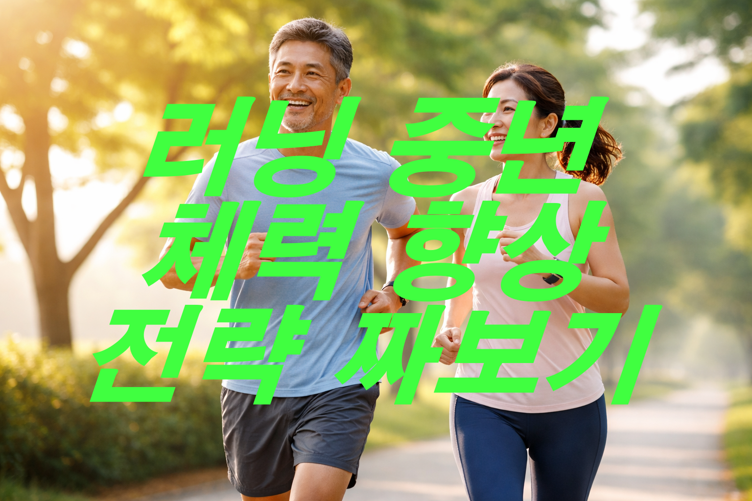 러닝 중년 체력 향상 전략 짜보기