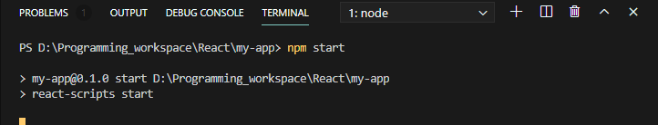 VS Code 리액트 Hello World 출력8