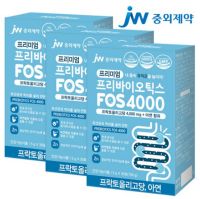 JW중외제약 프리미엄 프리바이오틱스 FOS 4000 플러스 아연 3박스 프락토올리고당 유산균, 150g, 3개