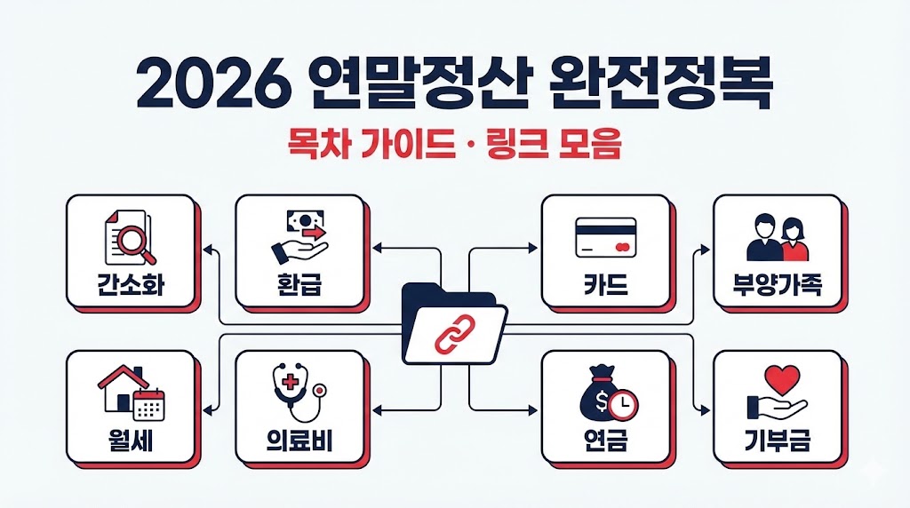 2026 연말정산 완전정복 목차 가이드: 클러스터 링크 모음(직장인용)