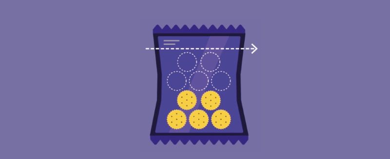 과자양의 관한 슈링크플레이션 관련 일러스트 이미지 < 출처 : 롯데카드 >