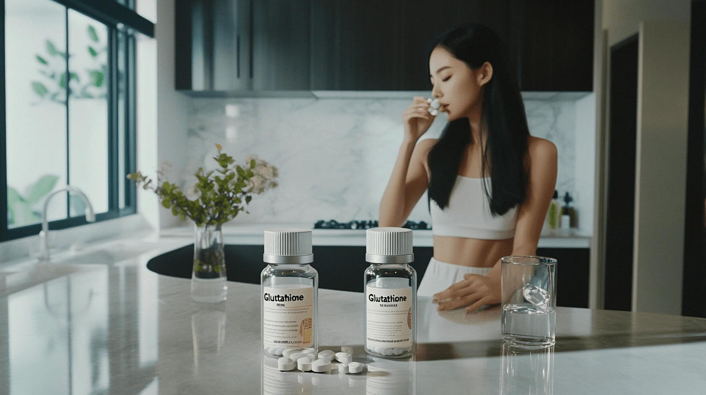 글루타치온을-복용중인-여성