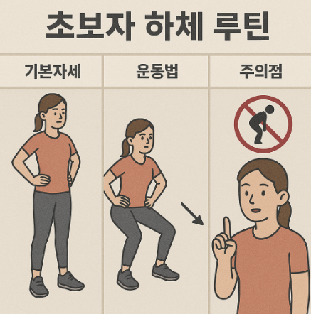 초보자 하체 루틴