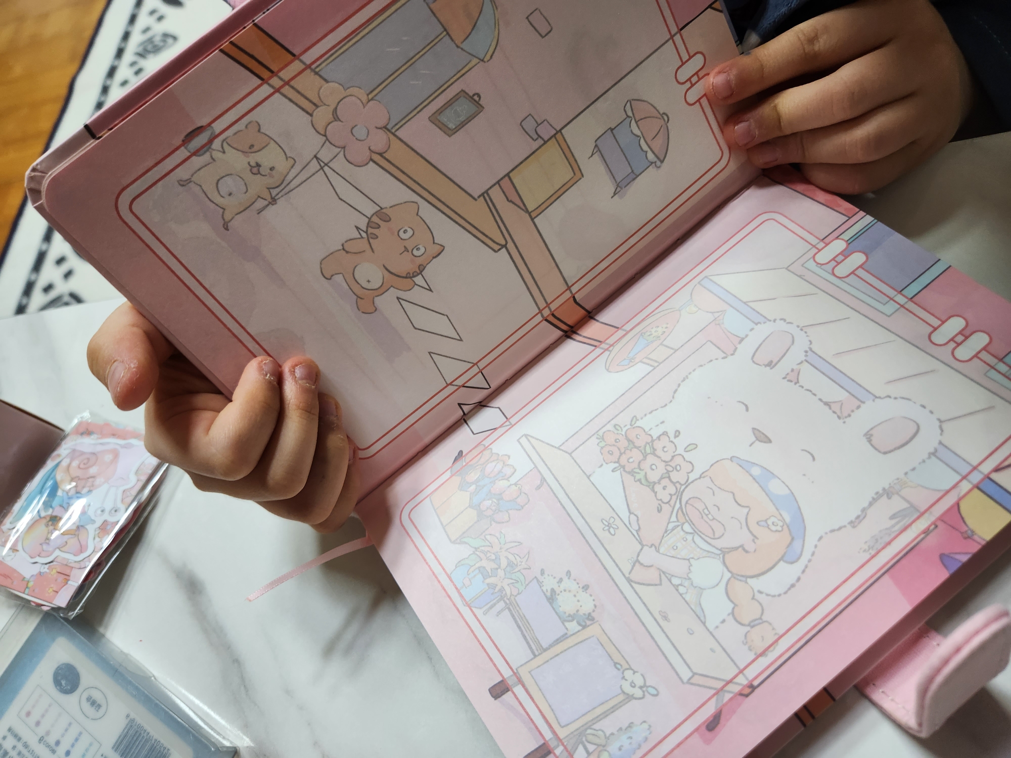 다이어리 꾸미기 세트 초등여아 선물 너무 좋아해요