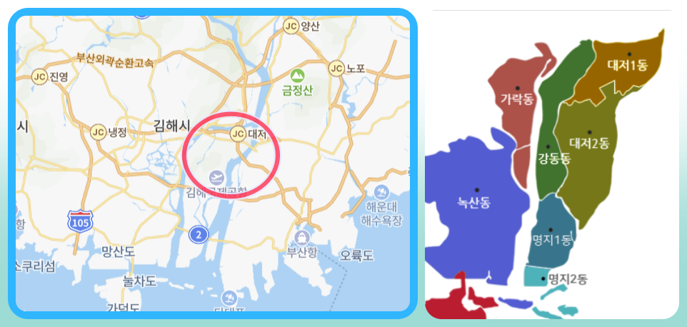 부산-강서구-대저동-지도