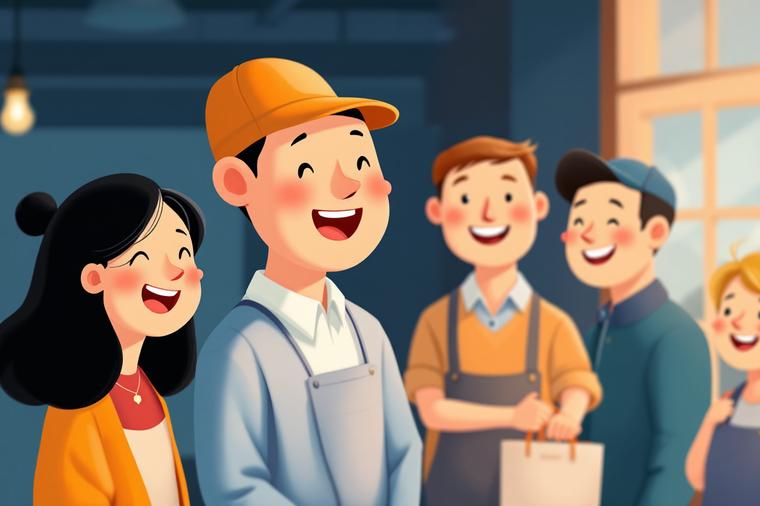 소상공인 가전제품 지원 품목 혜택받고 좋아하는 모습