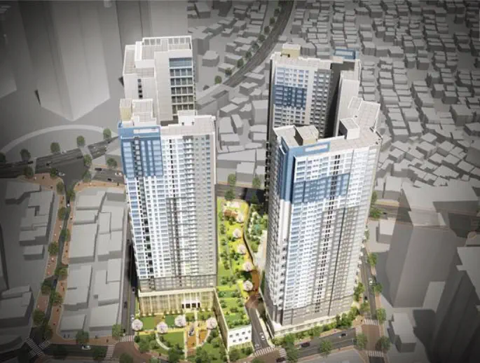 천호4촉진구역 조감도