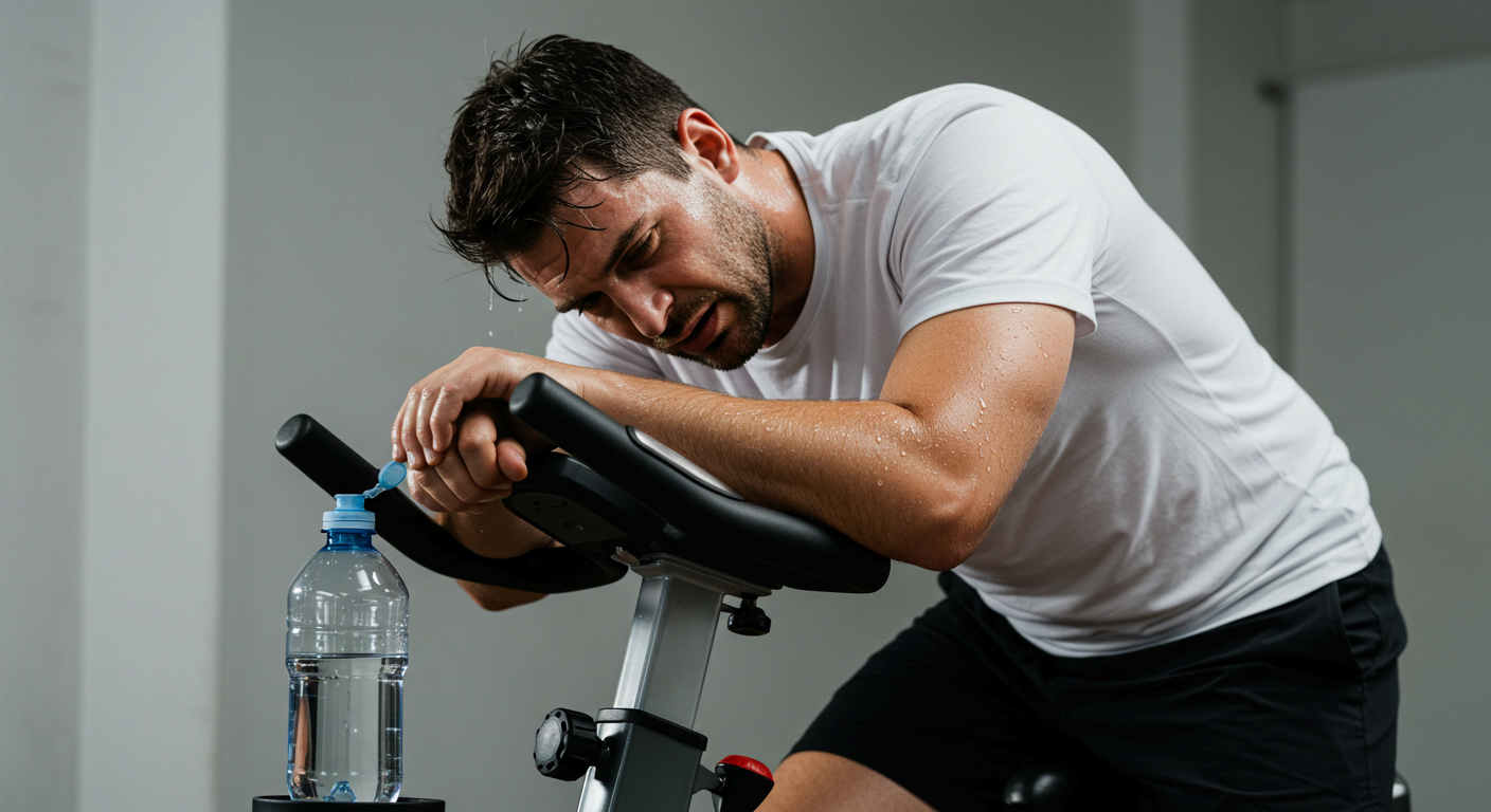 저혈당 쇼크 직전&amp;#44; 식은땀이 온몸에 퍼집니다.