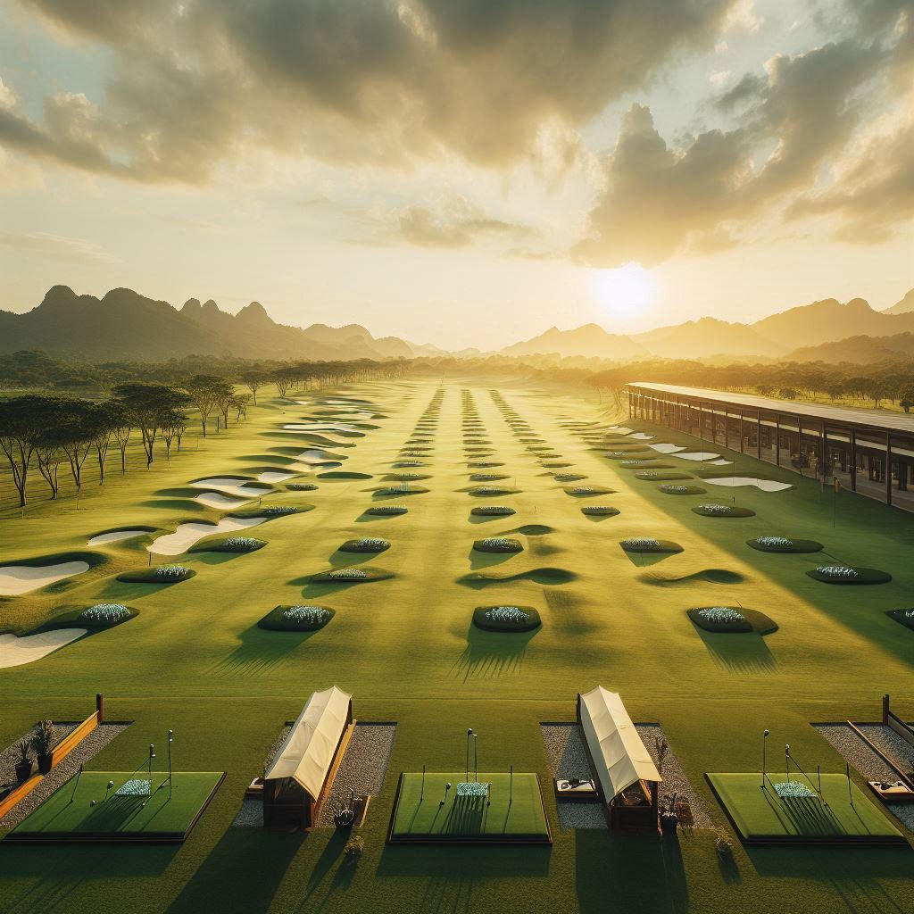 실외골프연습장 배경