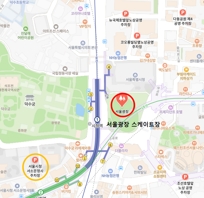 서울시청 서소문청사 주차장