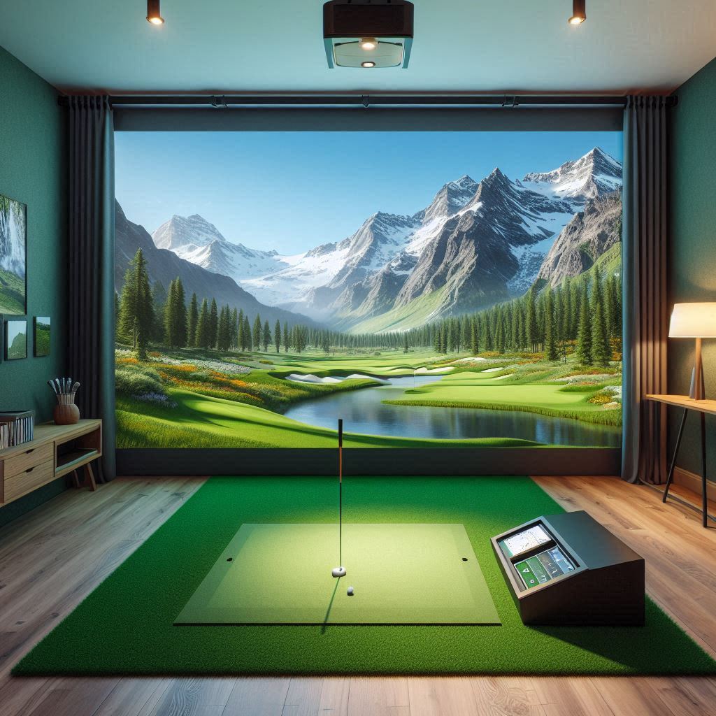 스크린골프장 배경