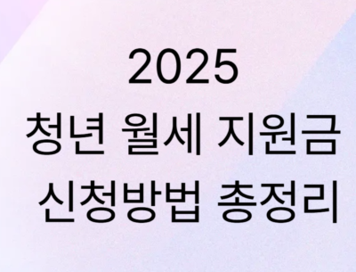 청년월세지원금