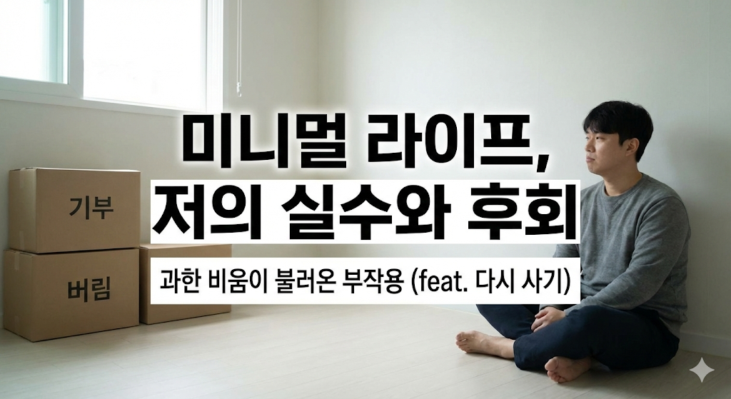 미니멀 라이프의 슬픈 현실과 깨달음