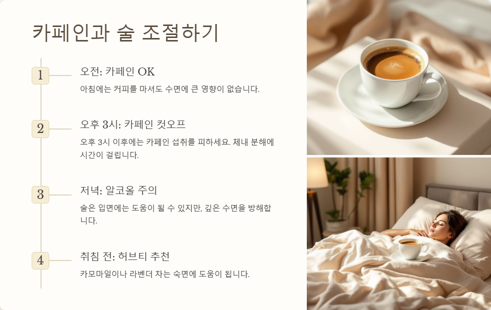 숙면을 위한 필수 팁, 잘 자는 습관 만들기