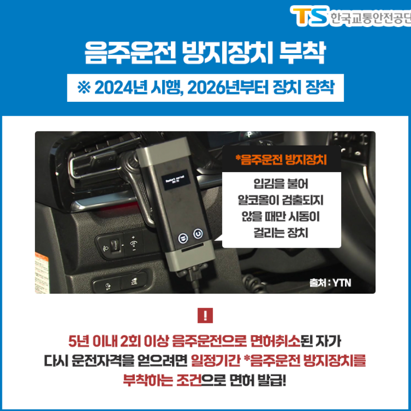 2024년 도로교통법 개정 양방향 단속 우회전신호등 음주운전방지 등