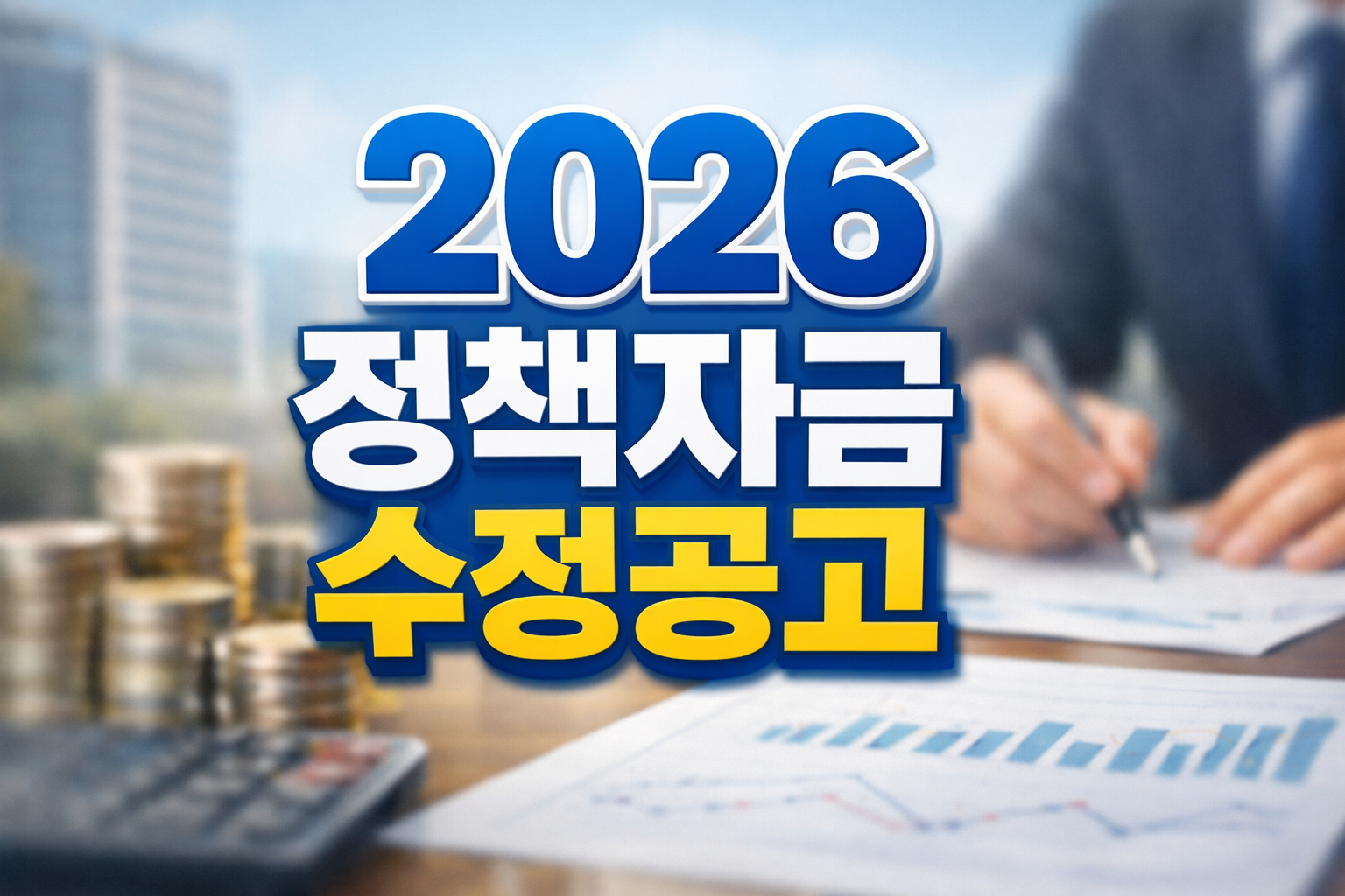 2026 소상공인 정책자금 수정공고 안내 이미지, 직접대출 대리대출 차이와 신청 절차 설명 썸네일