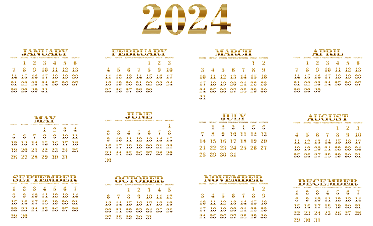 2024 공휴일 달력 12