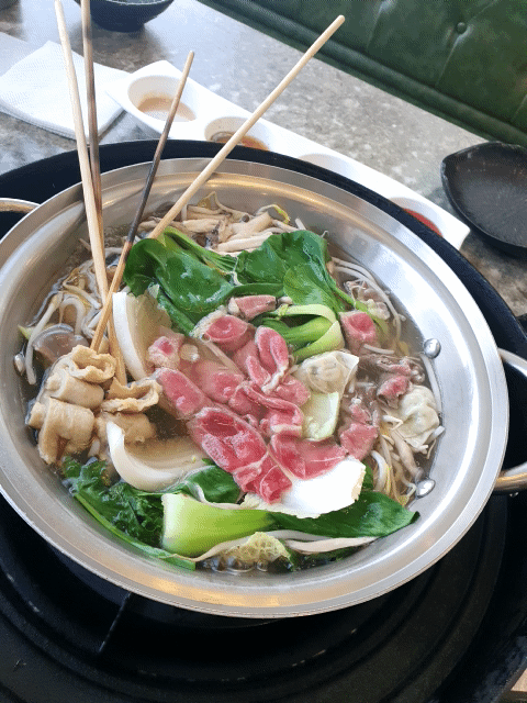 대정동 샤브 쌈주머니 소고샤브샤브 보글보글