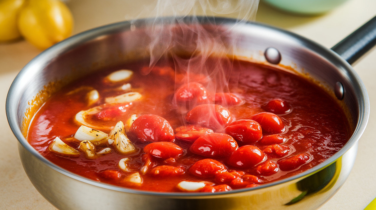 토마토 소스 만들기