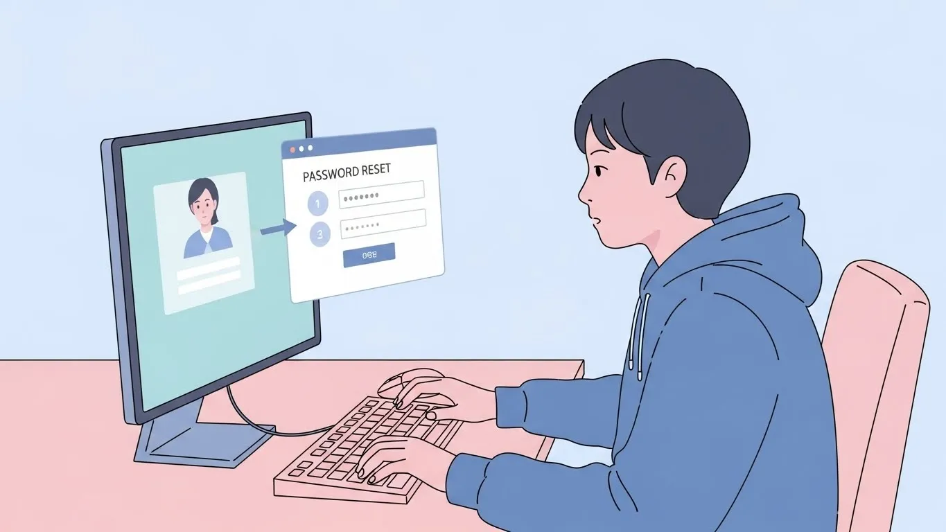 비밀번호 재발급 방법