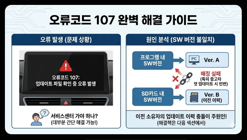 내비게이션 업데이트 오류 해결법