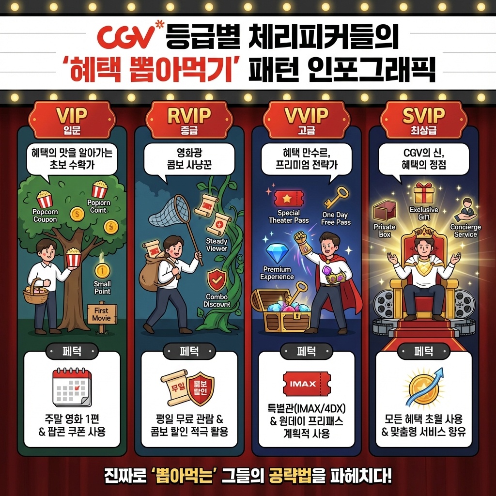 CGV VIP·RVIP·VVIP·SVIP 혜택을 진짜로 ‘뽑아먹는’ 사람들 패턴