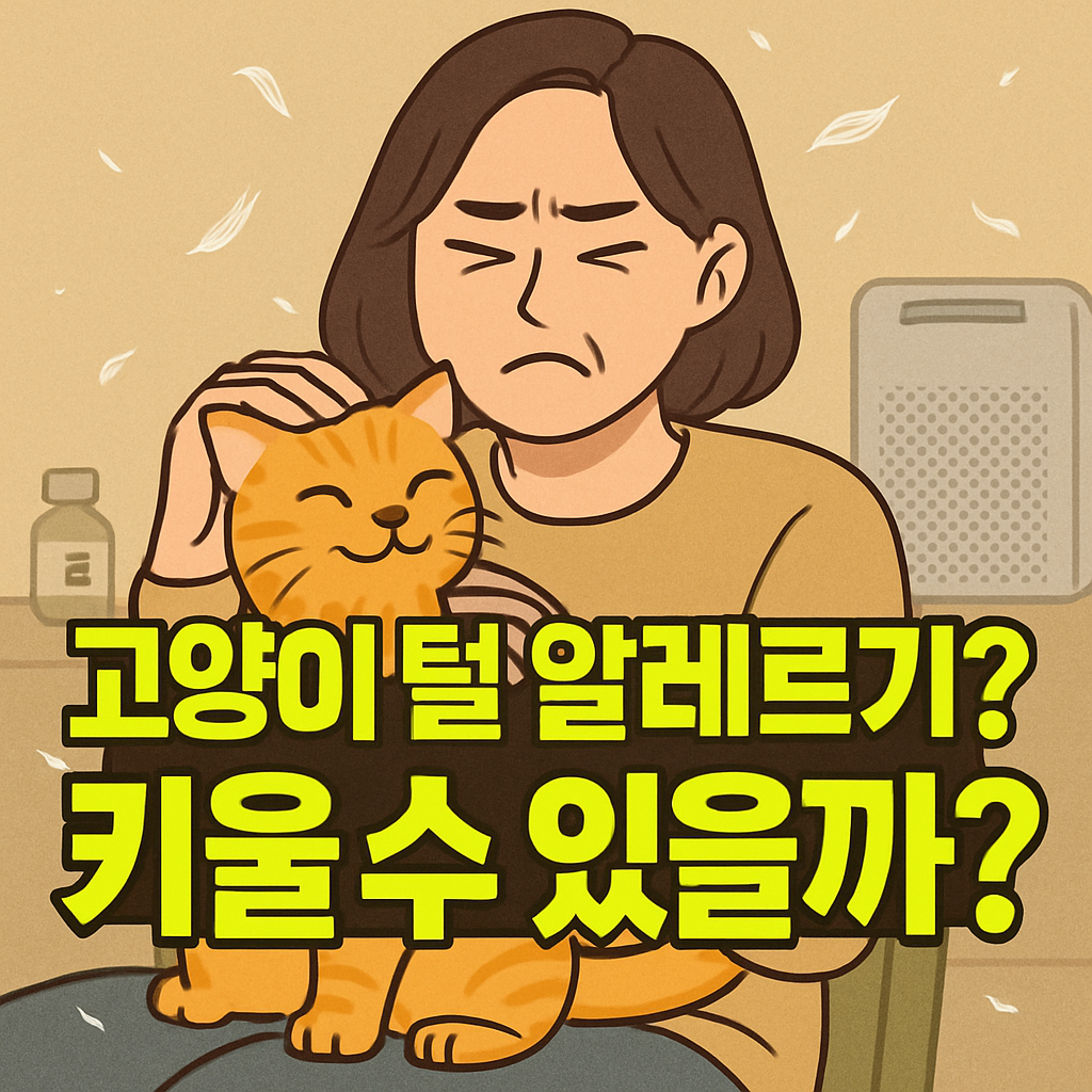 고양이 털 빠짐 , 털 알레르기 있는데도 고양이 키울 수 있을까?
