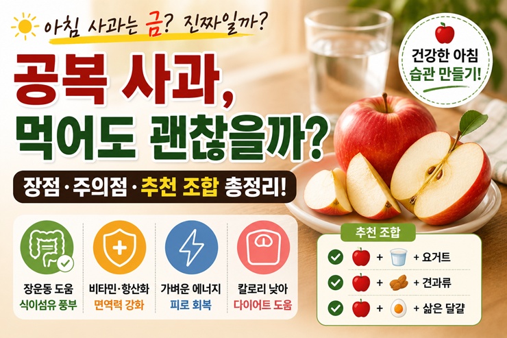 공복사과 아침에 먹어도 괜찮을까