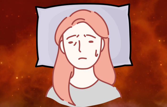 식은땀을-흘리며-잠을자는-사람