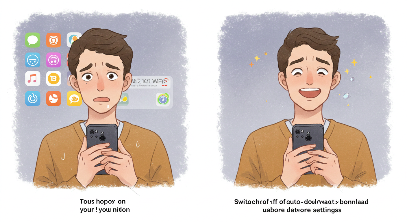 네트워크 환경에서 자동 실행을 차단하는 모습