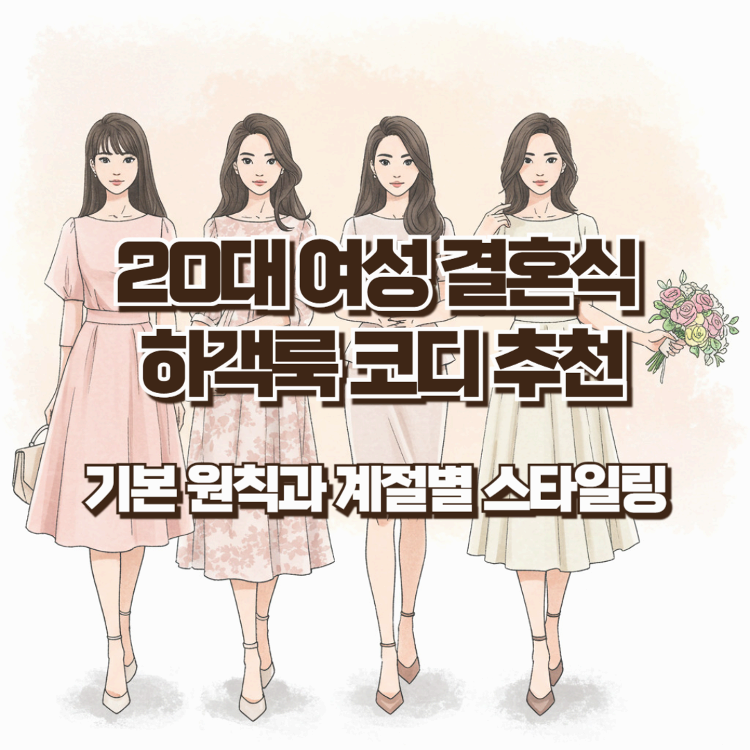 20대 여성 결혼식 하객룩 코디 추천(1) - 기본 원칙과 계절별 스타일링