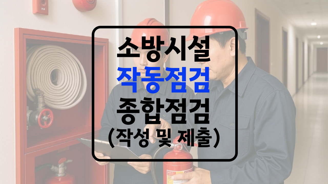 소방 작동기능점검 소방서 제출