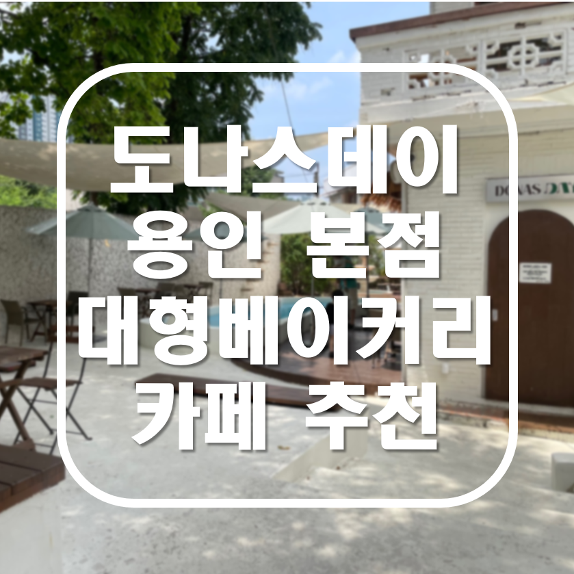 도나스데이 용인 본점 대형베이커리 카페