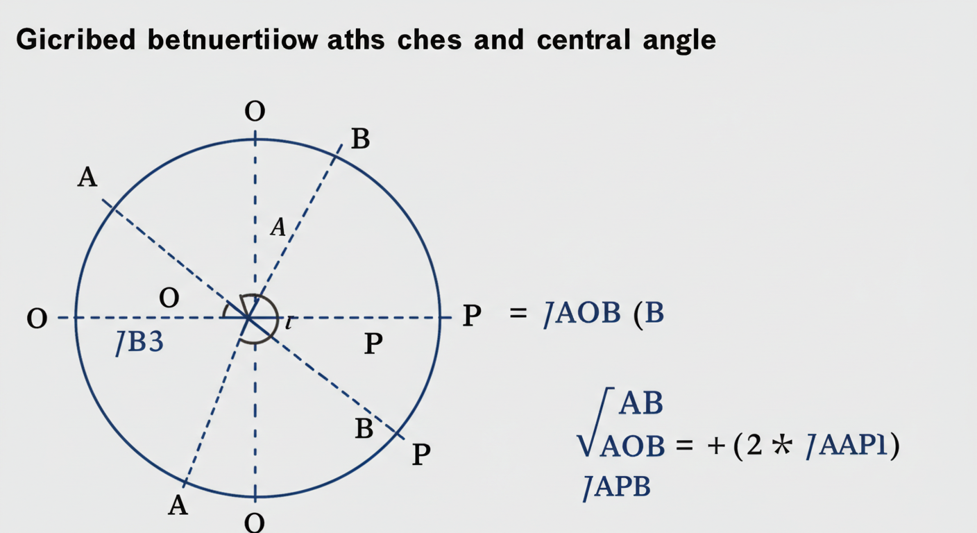 중심각은 원주각의 2배? 원주각 중심각 관계의 모든 것