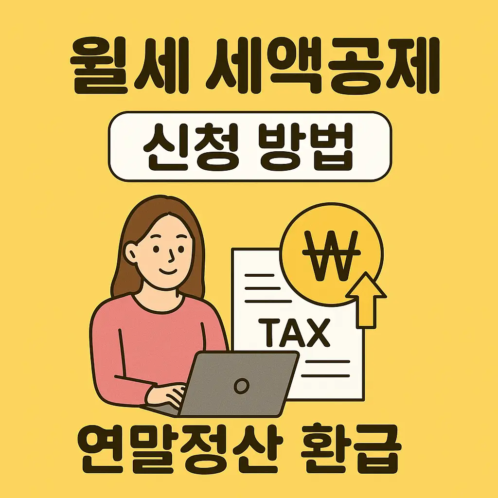 월세 세액공제 신청 방법 , 연말정산 환급
