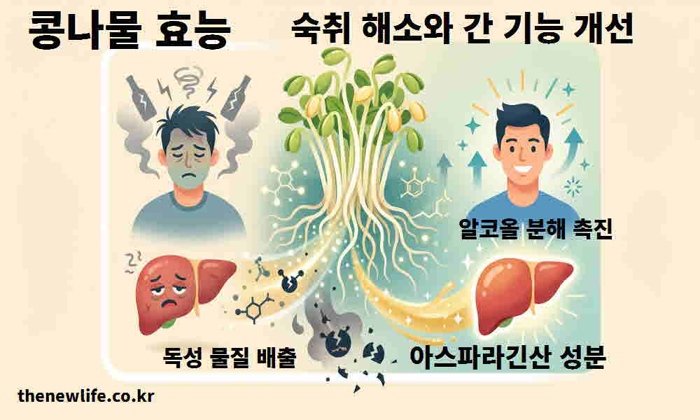 콩나물 효능 숙취 해소 간 기능 개선
