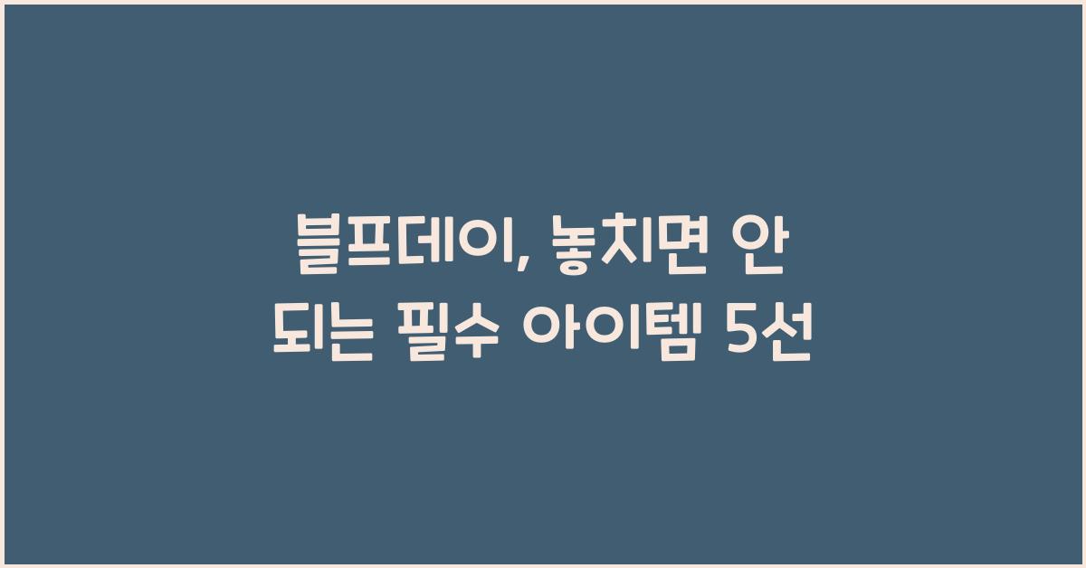 블프데이