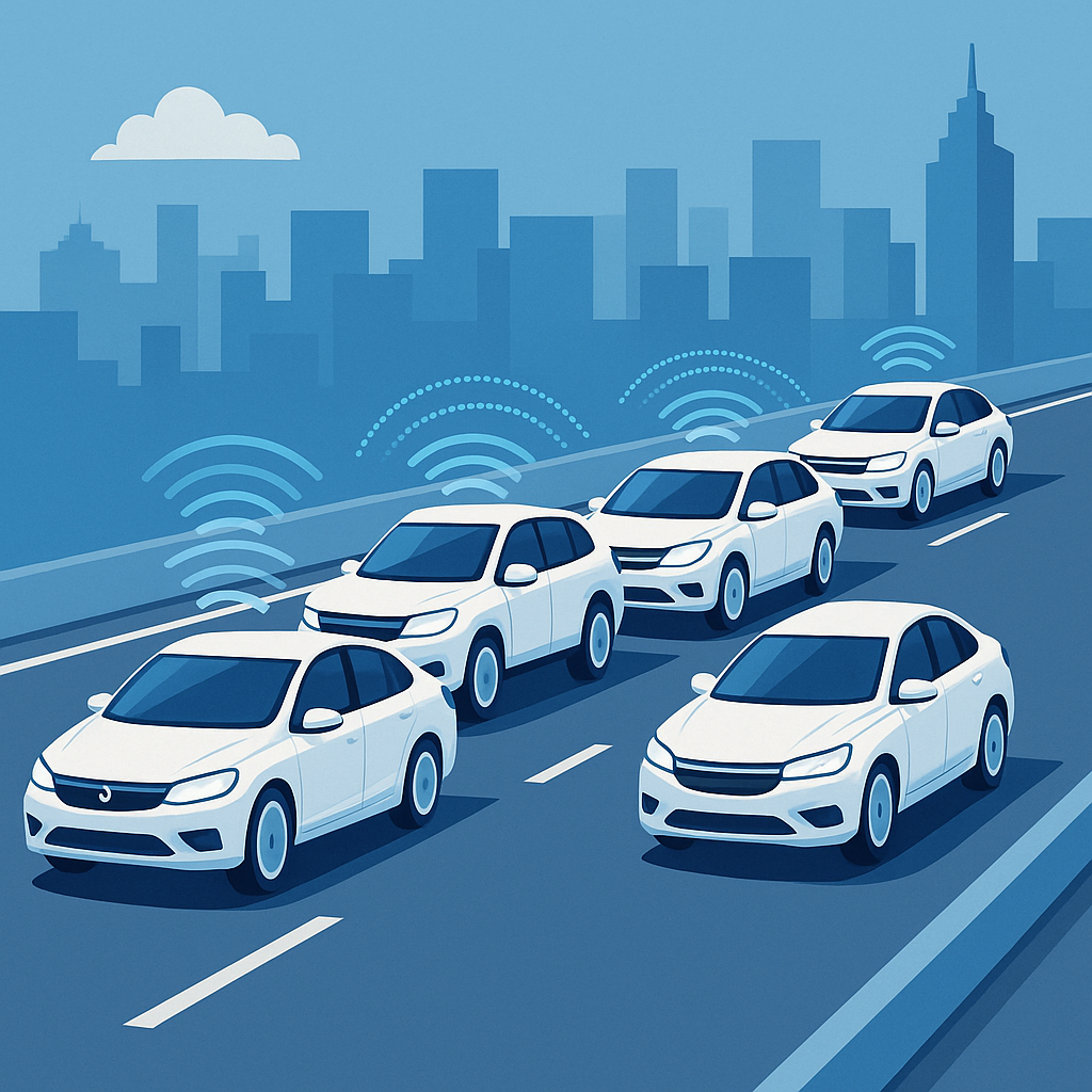 커넥티드카로 진화하는 군집 주행의 실제 사례