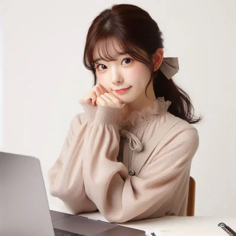 쳇gpt-픽사-스타일-만드는-방법을-알아보는-여성의-모습