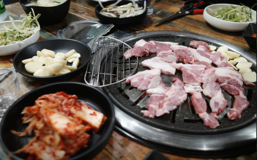 한돈 꼬들살 구이