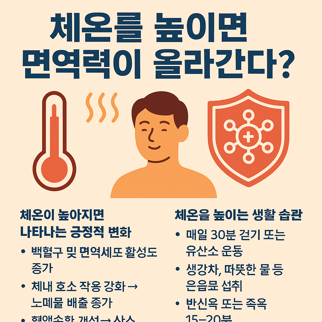 체온을 높이면 면역력이 올라간다? 과학으로 본 체온과 면역의 관계