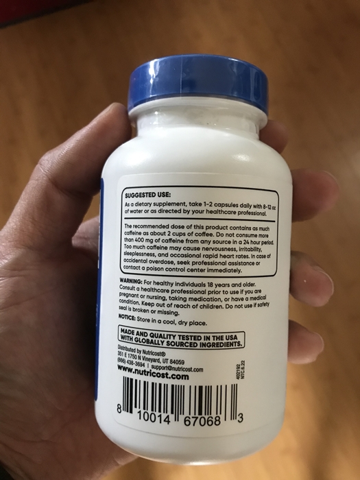 뉴트리코스트 과라나 카페인