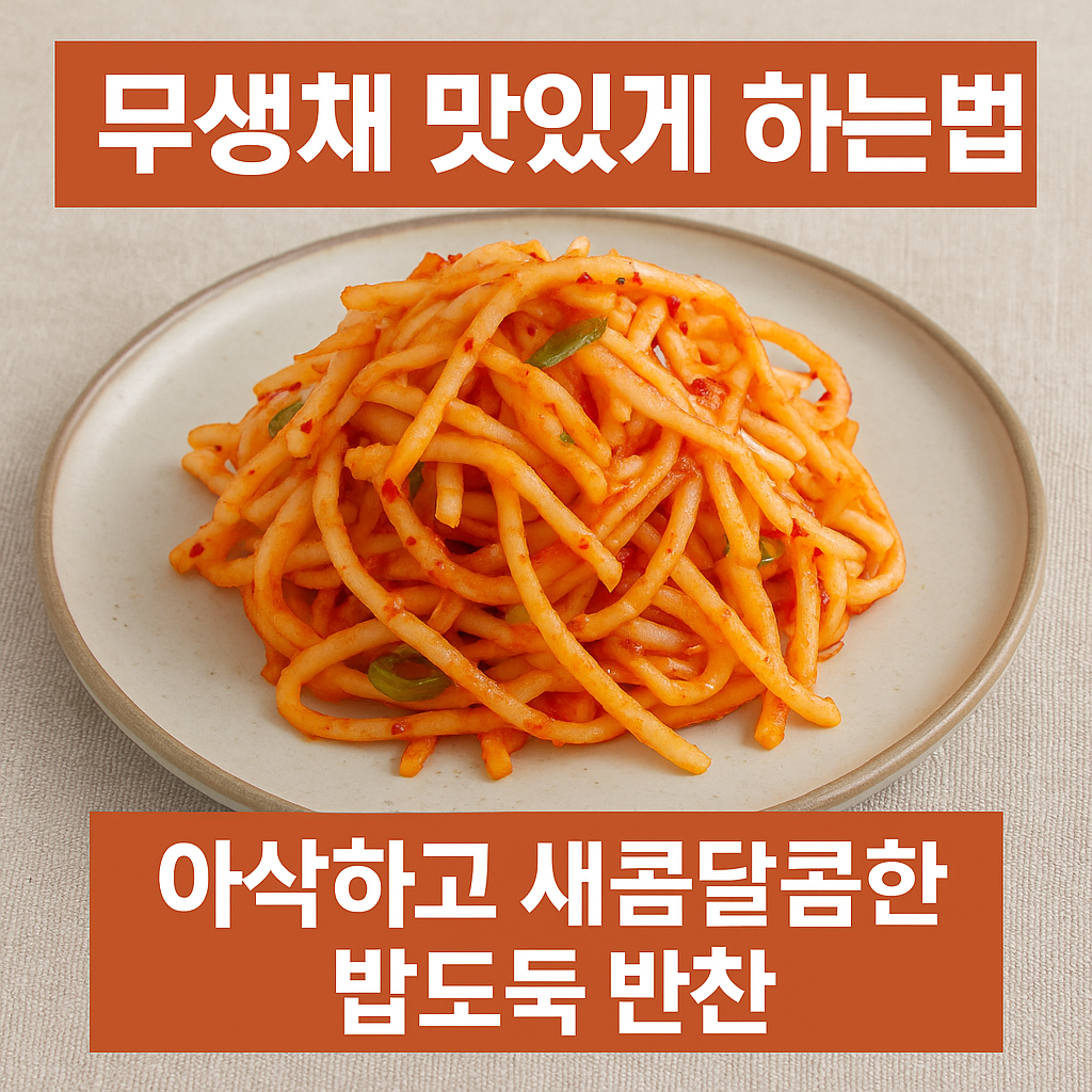 무생채 맛있게 하는법
