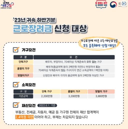 근로장려금 신청하기